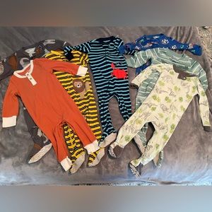 Lot of 7 Baby Boy’s Size 12 Month Pajamas